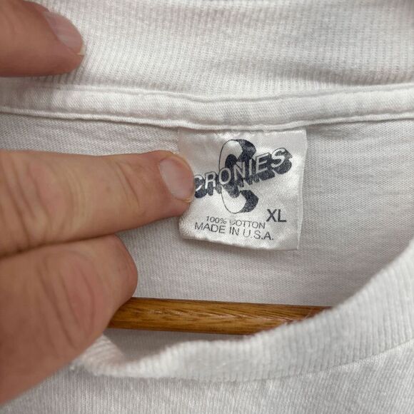 Vintage Curious George Ether Shirt 1995 Book Movie TV Promo Monkey XL Cronies - Picture 6 of 7